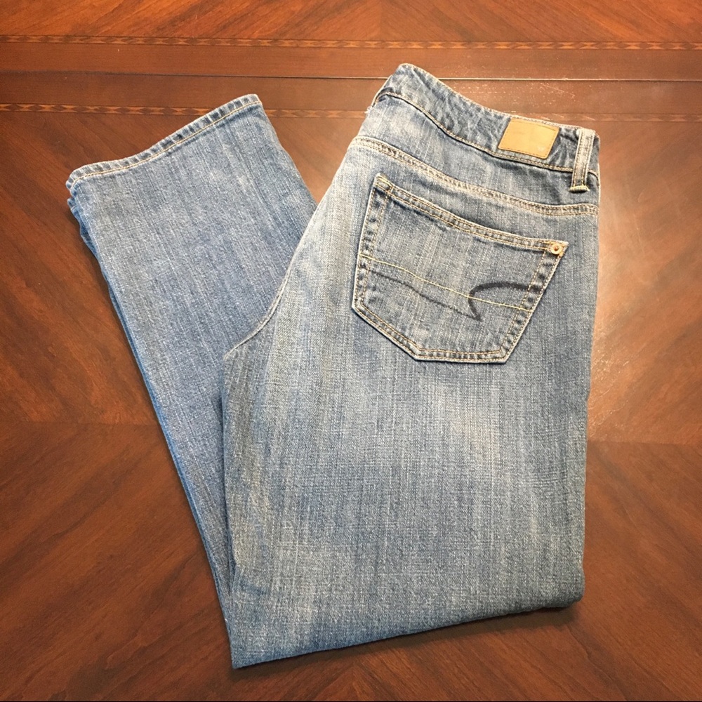 American Eagle Outfitters Boy Fit Cropped Jeans